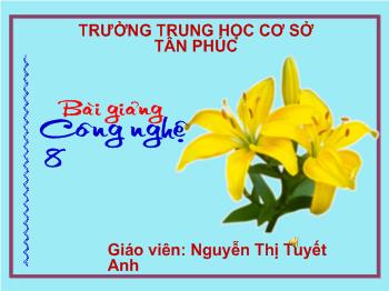 Bài giảng Công nghệ 8 - Nguyễn Thị Tuyết Anh - Tiết 20, Bài 20: Dụng cụ cơ khí
