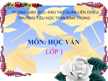 Bài giảng Học vần Lớp 1 - Nguyễn Thị Mộng Thu - Bài 25: ng - ngh