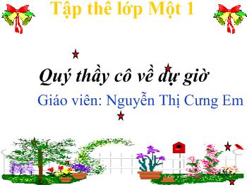 Bài giảng Tiếng Việt Lớp 1 - Nguyễn Thị Cưng Em - Bài: ui - ưi