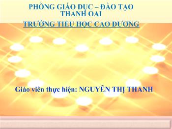 Bài giảng Đạo đức Lớp 3 - Nguyễn Thị Thanh - Quan tâm chăm sóc ông bà, cha mẹ, anh chị em (Tiết 2)