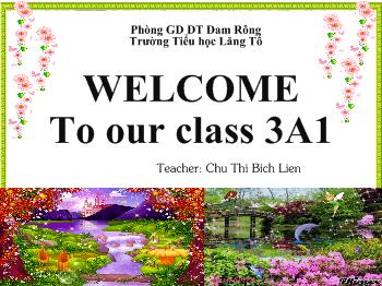 Bài giảng English 3 - Unit 6: Stand up! (Lession 1)
