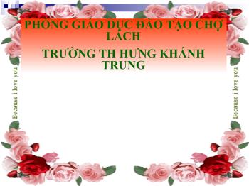 Bài giảng Toán Lớp 3 - Hoàng Văn Thụ - Tiền Việt Nam