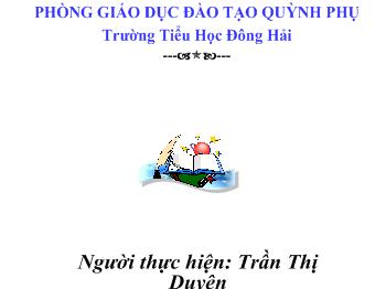 Bài giảng Toán Lớp 3 - Trần Thị Duyên - Bảng nhân 8