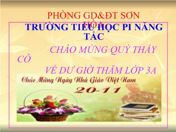 Bài giảng Tập đọc Lớp 3 - Vẽ quê hương