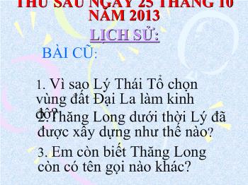 Bài giảng Lịch sử Lớp 4 - Chùa thời Lý