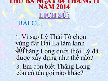 Bài giảng Lịch sử Lớp 4 - Chùa thời Lý