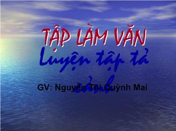 Bài giảng Môn tập làm văn: Vịnh Hạ Long