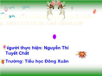 Bài giảng Môn toán lớp 5 bài: Trừ hai số thập phân với nhau