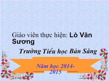 Bài giảng Môn toán lớp 5 bài: Trừ hai số thập phân