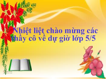 Bài giảng Môn toán lớp 5: Trừ hai số thập phân