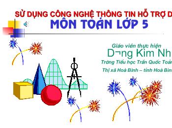 Bài giảng Môn Toán: Tiết 80: Diện tích hình tam giác