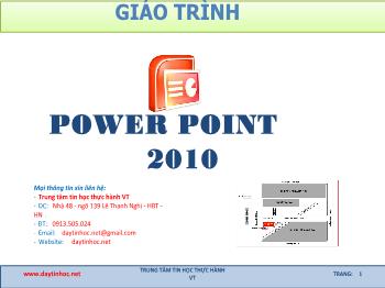 Giáo trình Power point 2010