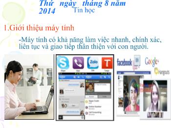 Bài giảng Môn Tin học  - Bài 1: Những gì em đã biết