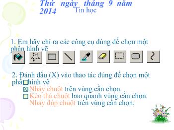 Bài giảng Môn Tin học  - Bài 3. Sao chép hình