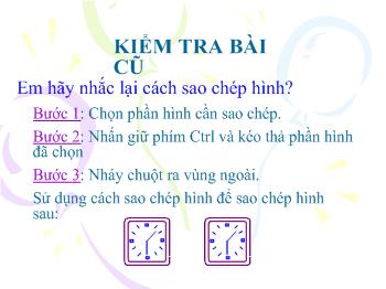 Bài giảng Môn Tin học - Vẽ hình e-Lip, hình tròn