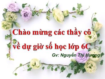 Bài giảng Môn Toán lớp 6 - Tiết 28: Luyện tập