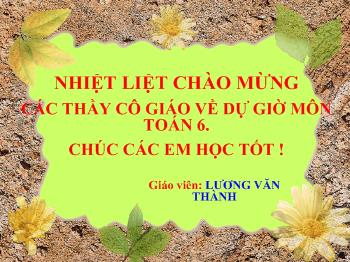 Bài giảng Môn Toán lớp 6 - Tính chất cơ bản của phân số