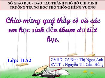 Bài giảng Lịch sử 11 - Bài 19: Nhân dân Việt Nam kháng chiến chống Pháp xâm lược (Từ năm 1858 đến trước năm 1873) - Nguyễn Thị Cẩm Hồng