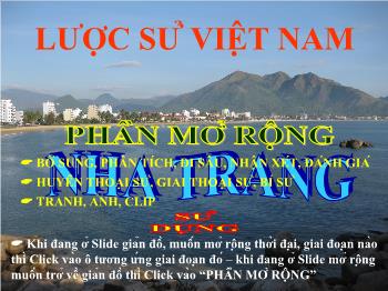 Bài giảng Lịch sử 12 - Lược sử Việt Nam (Phần mở rộng)