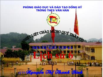 Bài giảng Lịch sử 6 - Tiết 14, Bài 12: Nước Văn Lang - Nguyễn Thị Thanh Bình