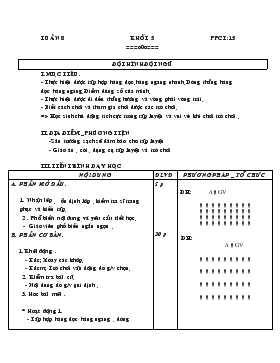 Giáo án Thể dục Khối 5 - Tiết 15: Đội hình đội ngũ