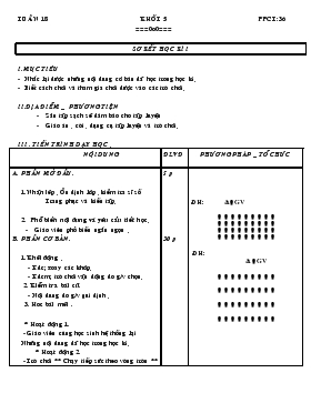 Giáo án Thể dục Khối 5 - Tiết 36: Sơ kết học kì I