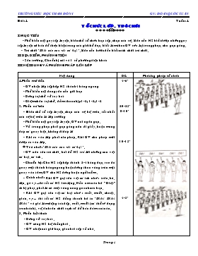 Giáo án Thể dục Lớp 1 - Đoàn Quốc Tuấn