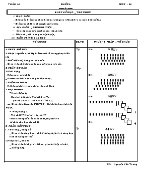 Giáo án Thể dục Lớp 1 - Tiết 19: Bài thể dục - Trò chơi