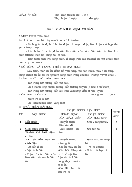 Bài giảng Bài 1: Các khái niệm cơ bản