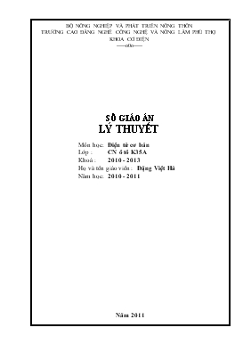 Bài giảng Bài 1: Sử dụng dụng cụ cầm tay và máy đo vom