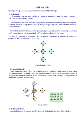 Bài giảng Chất bán dẫn