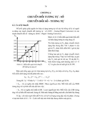 Bài giảng Chương 6: Chuyển đổi tương tự - Số chuyển đổi số - tương tự