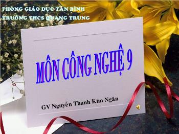 Bài giảng Công nghệ 9 - Bài 6: Thực hành Lắp mạch điện bảng điện - Nguyễn Thanh Kim Ngân