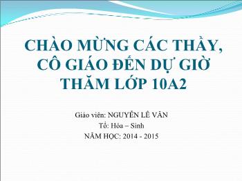 Bài giảng Công nghệ Lớp 10 - Tiết 24: Bảo quản hạt, củ làm giống - Nguyễn Lê Vân