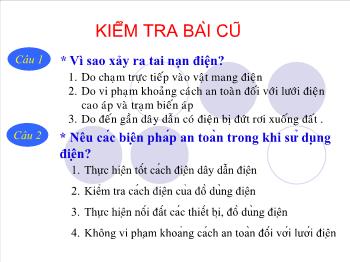 Bài Giảng Công Nghệ Lớp 8 - Bài 36: Vật Liệu Kĩ Thuật Điện