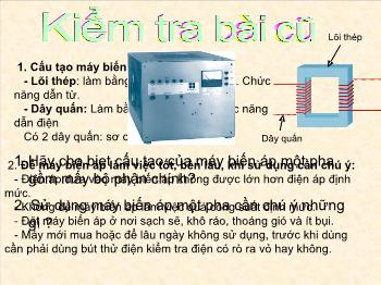 Bài giảng Công nghệ lớp 8 - Bài 48: sử dụng hợp lý điện năng