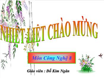 Bài giảng Công nghệ lớp 8 - Đỗ Kim Ngân - Tiết 42 - Bài 46: máy biến áp một pha