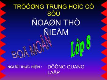 Bài Giảng Công Nghệ Lớp 8 - Dương Quang Lập - Bài 28: Biến Đổi Chuyển Động