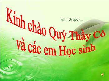 Bài Giảng Công Nghệ Lớp 8 - Lê Thu Hương - Tiết 31 - Bài 32: Vai Trò Của Điện Năng Trong Sản Xuất Và Đời Sống