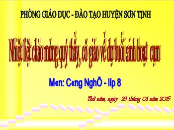 Bài giảng Công nghệ lớp 8 - Tiết 37 - Bài 38: đồ dùng loại điện - quang đèn sợi đốt