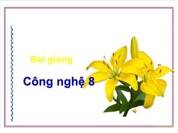 Bài giảng Giáo án Công nghệ lớp 8 - Bài 25: Mối ghép cố định- Mối ghép không tháo được