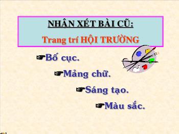 Bài giảng Mĩ thuật 9 - Bài 12: Sơ lược về mĩ thuật các dân tộc ít người ở Việt Nam