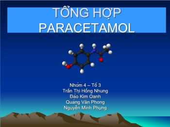 Bài giảng Tổng hợp paracetamol