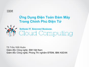 Bài giảng Ứng dụng điện toán đám mây trong chính phủ điện tử