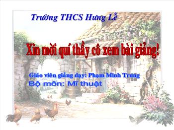 Bài giảng Bài 13: Vẽ theo mẫu: Tập vẽ dáng người (tiếp)