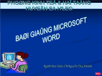 Bài Giảng - Nguyễn Duy Khánh - Microsoft Word