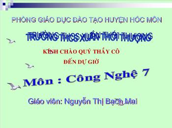 Bài Giảng Công Nghệ Lớp 7 - Tiết 10 - Bài 13: Phòng Trừ Sâu, Bệnh Hại