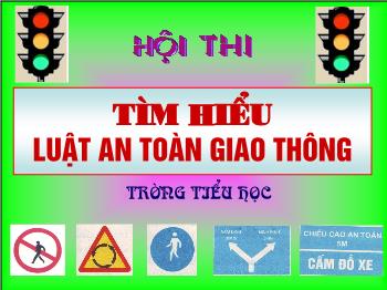 Bài giảng An toàn giao thông (tiếp)