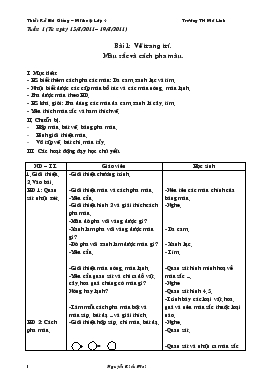 Bài giảng Bài 1: Vẽ trang trí. Màu sắc và cách pha màu (tiếp theo)