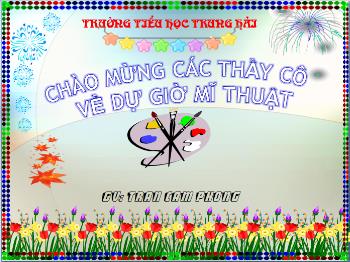 Bài giảng Bài 10: Vẽ trang trí – trang trí đối xứng qua trục (tiếp)